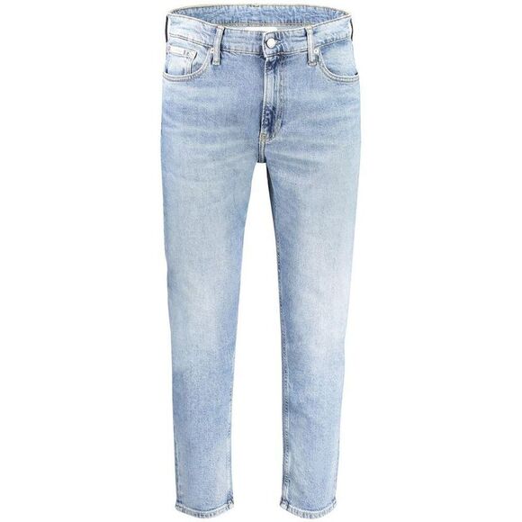Calvin Klein Relaxed Straight Jeans Light Wash Men Light Blue Bottoms